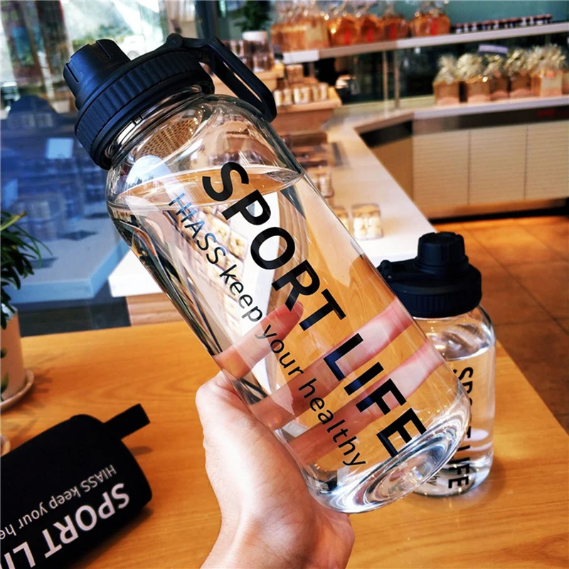 700ml/1000ml Große Kapazität T – Outdoor Sport Glass Water Bottle Bewertung und Preis