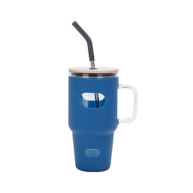 32oz tragbare Silikon glas Bam – Outdoor Sport Glass Water Bottle Bewertung und Preis